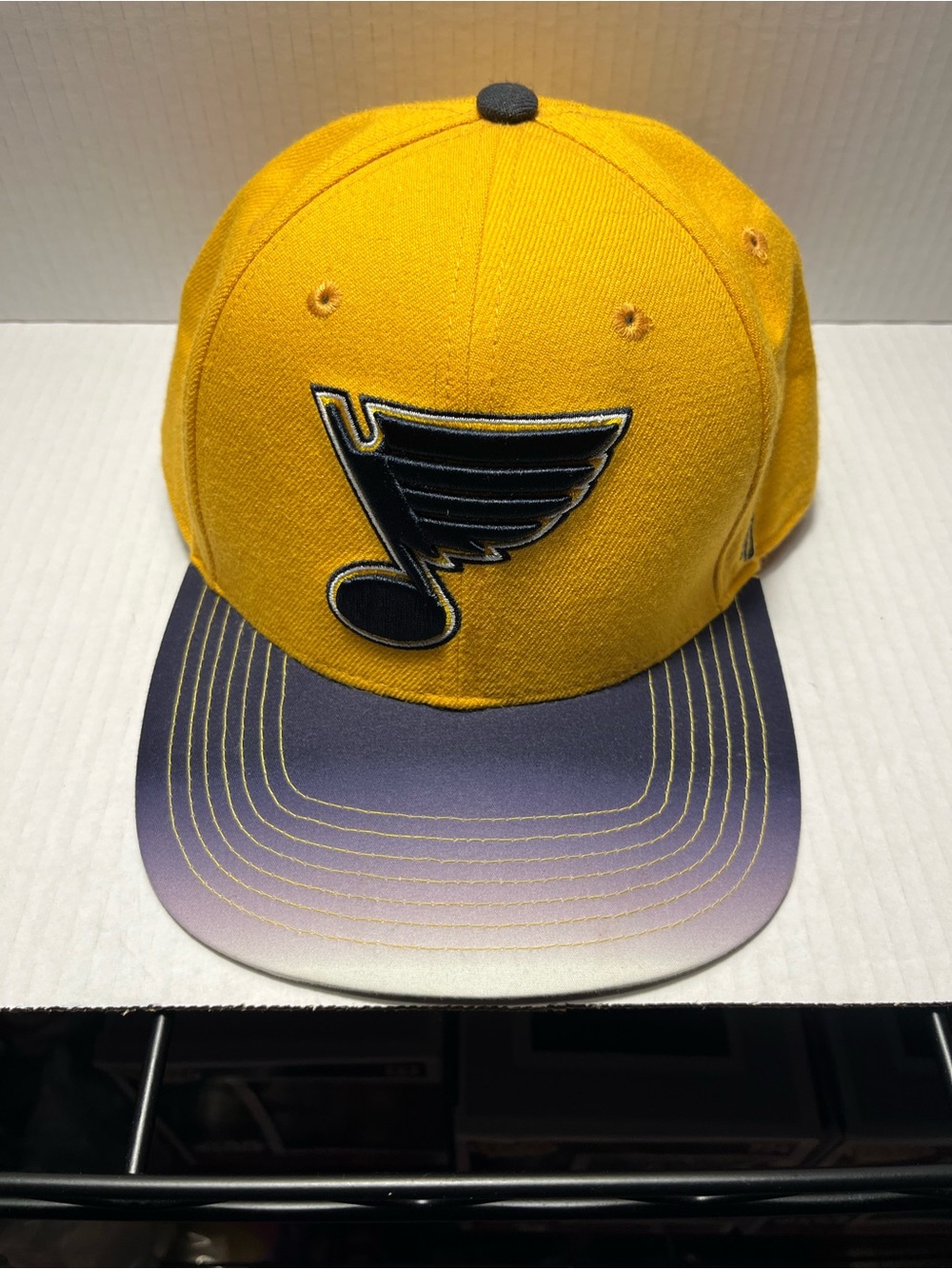 47 Brand Yellow and Blue Ombre NHL Logo Snapback